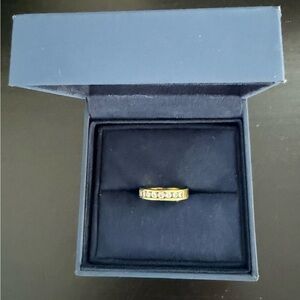 18 Karat Yellow Gold Diamond Wedding Band